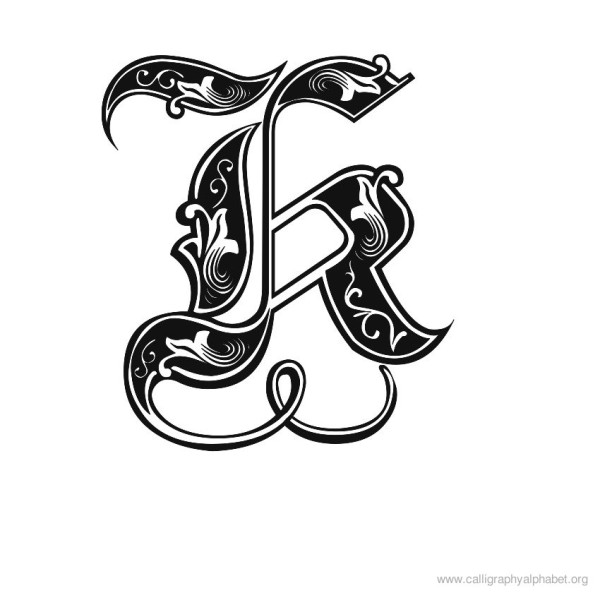 gothic-calligraphy-alphabet-k