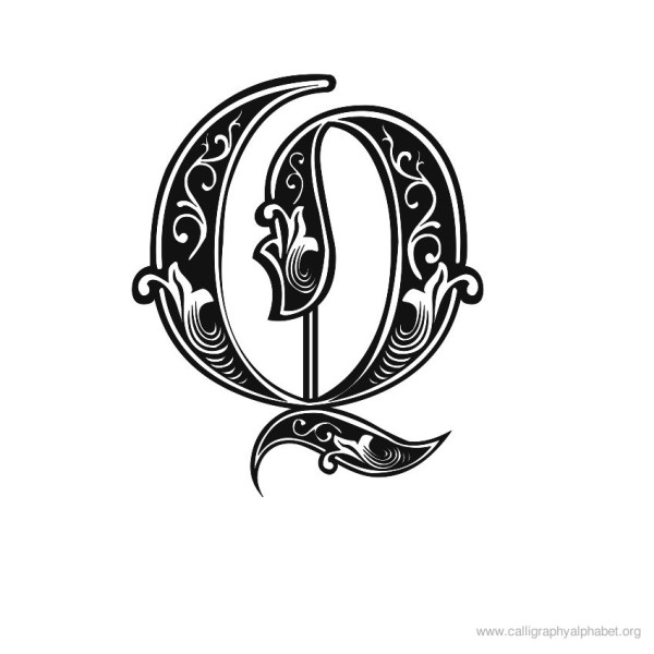 gothic-calligraphy-alphabet-q