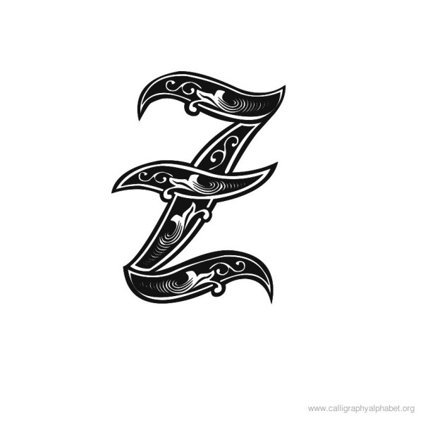gothic-calligraphy-alphabet-z