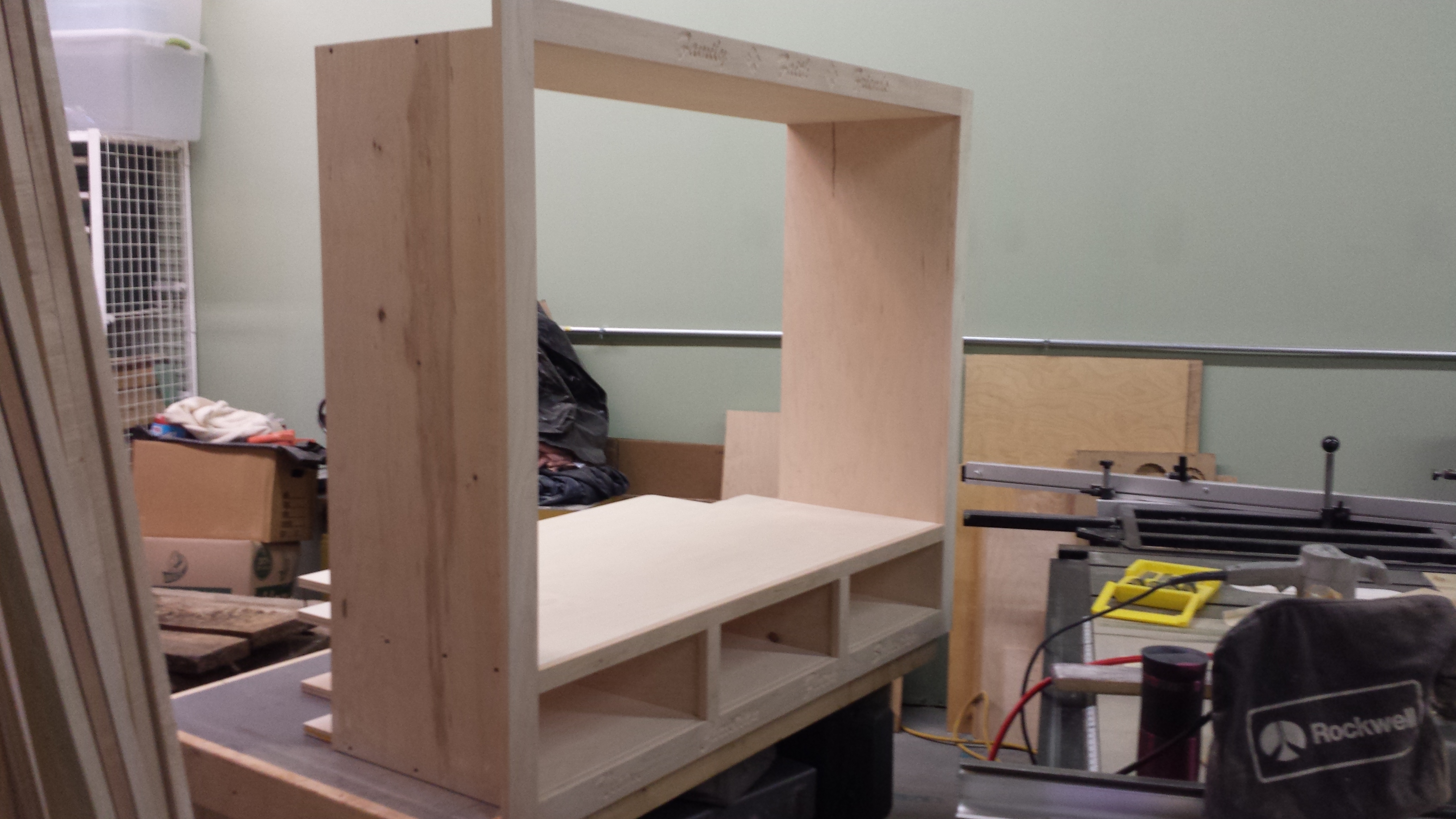 Built In Tv Cabinet Furst Woodworking